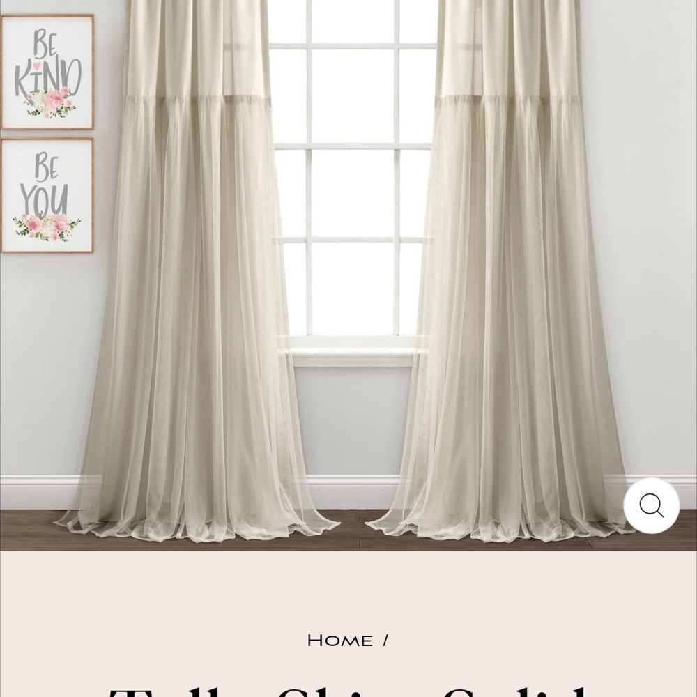 Elegant Cream Sheer Curtains